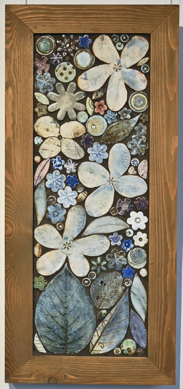 - a , Ceramic Sculpture by Sarah McCormack, measuring 44 x 15 cm (H x W) framed at 51 x 23 cm £275